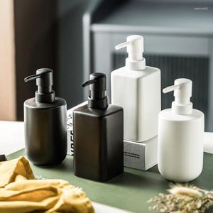 Dispensatore di sapone liquido Disposizione in ceramica Disposizione di bottiglie Signitizzatore per le mani accessori per il bagno Accessori per la lozione