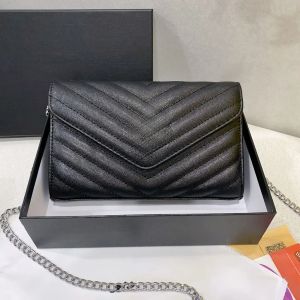 High quality Caviar luxury designer bag crossbody designer Designer Handbag Women Bag Messenger Shoulder Chain with card holder slot clutch Shoulder bag