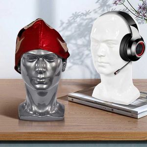 Mannequin Heads PVC Mens Fake Head Real Human Dummy Wig Holder Hat Solglasögon Display Stand Model Q240510