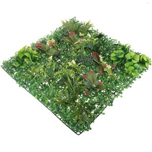 Decorative Flowers Plastic Picket Fencing Fake Green Wall Background Grass Turf Home Household Lawns Ldpe (high Pressure Polyethylene)