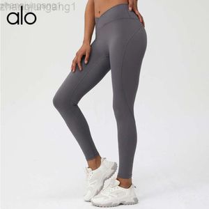 DESGINER ALS YOGA ALOE PANNT MEGGINI Fitness di pesca aderente senza tazza da donna Cross Sports High Wip Hip Pantaloni