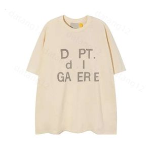 GalleryDeptshirt Mens TシャツデザイナーTshirt GalleryDept Crew Crew Neck Short Sleave Cotton Letters