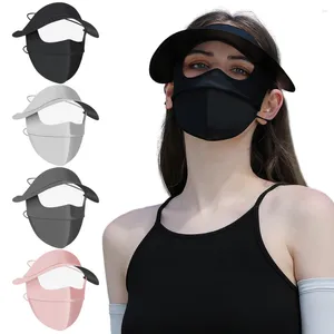 Bandanas Anti-UV Dust-proof Outdoor Sunscreen Mask For Riding Lens Adjustable Women Sun Protection Breathable Mesh Face Cover