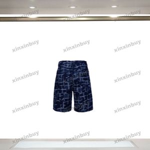 xinxinbuy 2024 uomini donne designer cortometraggi rom lavaggio camuffato tessuto denim nero marrone bianco marrone blu marrone xs-2xl nuovo