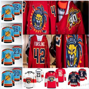 19 Matthew Tkachuk Floridas Jersey Panthers Gustav Forsling Kyle Okposo Aleksander Barkov Anton Lundell Sam Reinhart Carter Verhaeghe Hornqvist Sergei Bobrovsky