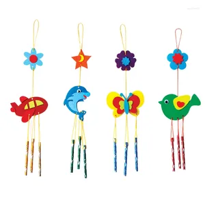 Decorative Figurines 4pc Kawaii Cartoon Wind Chimes 50x10cm Kids Toys DIY Room Decoration Spinner Campanula Home Decor Birthday Gift