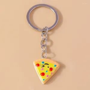 Portachiave crash cimici per pizza per la pizza per auto chiave per donne femminile borsetta borsetta appeso keyrings accessori per gioielli fai -da -te regali