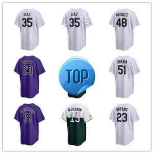 Jerseys de beisebol do Colorado Rockies 18 Ryan Feltner 21 Kyle Freeland 26 Austin Gomber 32 Dakota Hudson 40 Tyler Kinley 20 Peter Lambert