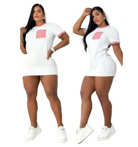 Designerkie sukienki luksusowe damskie koszulka Casual Crew Szyj Slim Bodycon Krótka mini sukienka z kapturem sukienka