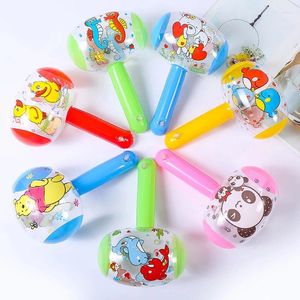 Party Favor 10Pcs Cartoon Inflatable Hammer With Bell Pool Beach Toys For Kids Birthday Favors Baby Shower Pinata Fillers Treasure Box