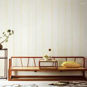 Wallpapers Papier Peint Modern Bedroom Wall Paper Home Decor Beige Vertical Stripe Wallpaper For Living Room Cover Mural