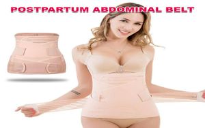 Belts 3 In 1 Abdomen Tummy Band Pelvis Belly Postpartum Belt Wrap Recovery Shapewear Body Shaper Women Fitness1175340