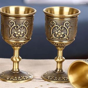 Cups Saucers 2Pcs 50ml / 100ml Goblet Chic Vintage Pretty Party Ornaments Wine Drinking Glass