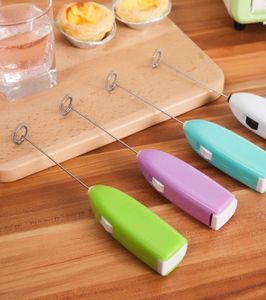 Portable 5 Colors Electric Egg Beater Tools Coffee Automatic Milk Frother Foamer Drink Blender Hand Held Kitchen Stirrer Cream Sha8504316