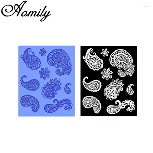 Baking Tools Amoliy Silicone Mold Cake Lace Mat Decorating Fondant Chocolate Icing Pad For Cakes Kitchen Accessories