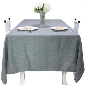 Table Cloth Vintage Cotton Linen Tablecloth Solid Color Tea Coffee For Kitchen Dining Room Rectangular Square Cover