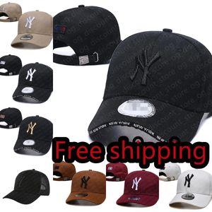 أزياء البيسبول تصميم Usisex Classic Letters NY Caps Hats Mens Womens Bucket Outdoor Leisure Sports Hat Casquette Free Free