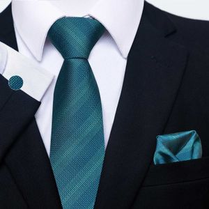 Neckkrawatte Set Jacquard Modemarke 100% Seiden Festlichkeit gegenwärtig Tiege Pocket Squares Manschettenknacker Krawatte kariertes Hemd -Hemdzubehör Splitter Mähnen