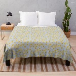 Blankets Yellow Cosmos Flowers Throw Blanket Warm Decorative Beds Plaid On The Sofa