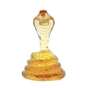Bottiglia di vino a forma di serpente 500/1000mi ad alta borosilicato vetro borosilicato zodiaco zodiacale serpente trasparente bottiglia vuota whisky bottiglia 240510