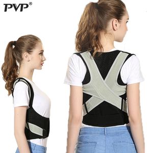 PVP Back Posture Corrector Therapy Corset Spine Support Belt Lumbar Back Posture Correction Bandage For Men Women 240509