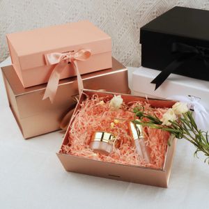 Подарочная пленка Магнитная лента лента Подарочная коробка 1 кусок белый черный розовый золото складывается для свадьбы на день рождения.