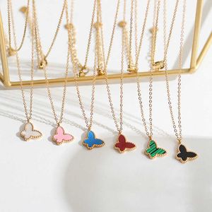 Designer Halskette Vanca Luxus Goldkette Halskette Frauen und Sommer Schmetterlingskragen Kette Beliebtes Luxus High Design klein und beliebt