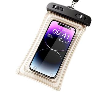 Borsa impermeabile per telefono cellulare minimalista, drifting trasparente, nuoto, sacchetto impermeabile di vendita esterno, coperchio impermeabile in PVC, coperchio di protezione del touch screen