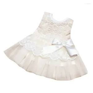 Girl Dresses Girls Sleeveless Strappy Dress Baby Lace Princess 0-2 Years Old Buttons Short Beach