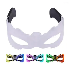 Party Decoration LED Light Up Glasses Colorful Luminous 7 Färg som blinkar för nattklubb DJ Glow Supplies