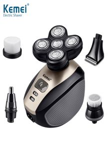 5 In 1 Rechargeable Shaver Floating Five Blade Heads Electric Shaving Men039s Razor Nose Hair Cutter Low Noise Face Care Tools 8585813