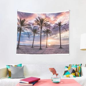 Tapestries It Is Sunrise Time On Colorful Beach Tapestry Bed Room Decoration Bedroom Deco