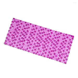 Bath Mats PVC No Displacement With Strong Suction Cups Tubs Good Stepping Feeling Soft Elastic Texture Hold Securly Safe