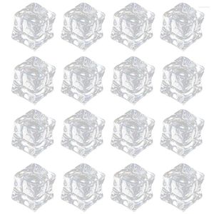 Vasos 200 PCs simularam gelo artificial vaso falso de preenchimento de plástico decoração decorativa transparente pó adereços