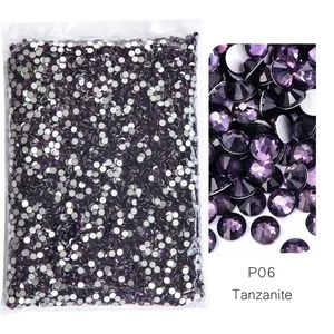 14400pcs em bulk por atacado de tanzanita glitter non fix shinestones pregos diamante para encantos de unhas art 240426