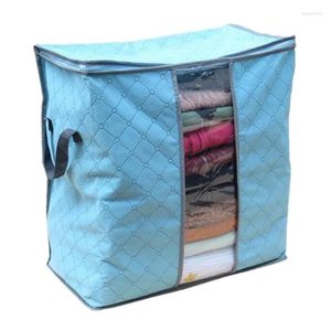 Storage Bags Quilt Luggage Bamboo Charcoal CottonHome Organiser Wardrobe Clothes Storing