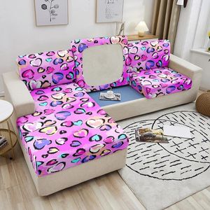 Stol täcker kärlek tryck soffa täcker enkel romantisk säte kudde elastisk vattentät möbler skydd för vardagsrumsdekor