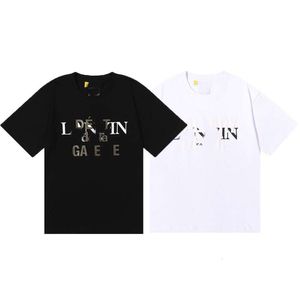 Designer Luxus Lanvins Classic mit neuer Qualität komfortabler Baumwollmode gedrucktes Männer- und Frauen-Kurzarm-T-Shirt, Teenager, Teenager