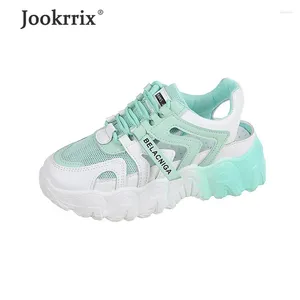 Scarpe per il fitness Jookrrix 2024 Donne Summer Female Fashion Sneakers Aumentata Brand Brand Sandals casual ZD2754