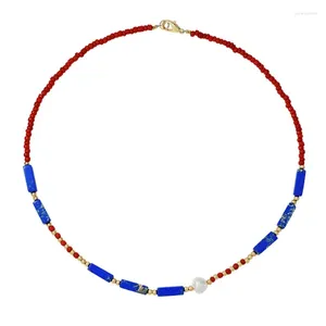 Choker Handherstellung Samen Perlen Kette Halskette Mode Bohemian Party Neckschmuck geeignet für den Sommerstrand Großhandel