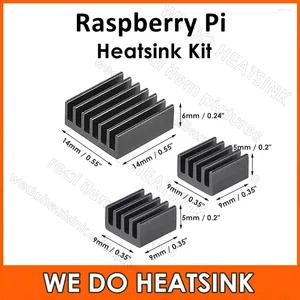 Computer Coolings DIY Aluminum Black Anodized Heatsink Radiator Cooler Kits For Raspberry Pi