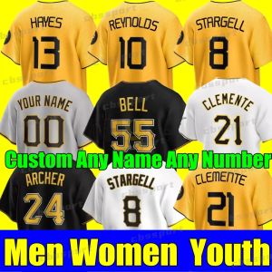 Paul Skenes City Connect 21 Roberto Clemente Maglie 32 Henry Davis Starling Marte Francisco Cervelli Kent Tekulve Josh Bell Chris Pirates Archer Gregory Polanco