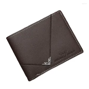 財布rilibegan men's pu wallet short money lick young men simpleファッションマルチカードリッチパターンクロススプライシングレザーウォール