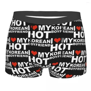 Underpants I Love My Korean Boyfriend Men Boxer Briefs Valentine's Day Highly Breathable High Quality Print Shorts Gift Idea