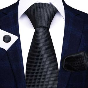 Набор галстука шеи 100% шелковой галстук для мужчин 8 см галстук хэкки для запонки Set Set Heartie Geometric Hombre Purple Formal Pired для парня