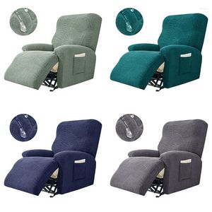 Chair Covers Jacquard Recliner Sofa Cover Elastic All-inclusive Armchair Slipover Solid Color Massage Lounge Couch Protector Case