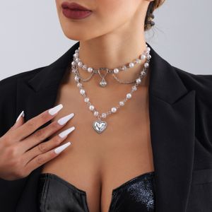 Projektant 925Silver Fashion Dift Naszyjnik Kobieta biżuteria Naszyjnik Pearl Tassels Luxurys Designer Choker z eleganckim pudełkiem owad 020xl
