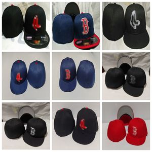 Red Soxes- B Letter Baseball Caps Gorras Ossos para homens mulheres Esportes adultos Hip Hop Street Outdoor Sun Full fechado Chapéus