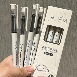 Kawaii Pen Direct-Liquid Schnelltrocknungsgel Schwarze Tinte schreibt reibungsloses Nadel-Tipp Schullieferungen Japanische Briefpapier