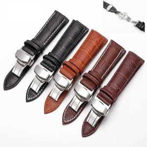 Watch Bands 10 12 14 16 18 19 20 21 22 23 24mm Calf leather strap with box accessories Q240510